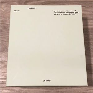 off white bag box with small dustbag included